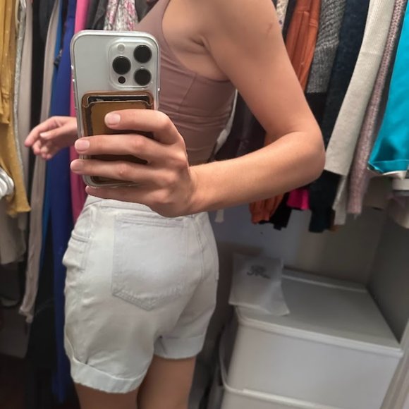 High Waisted Vintage Denim Shorts - Picture 2 of 5